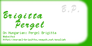 brigitta pergel business card